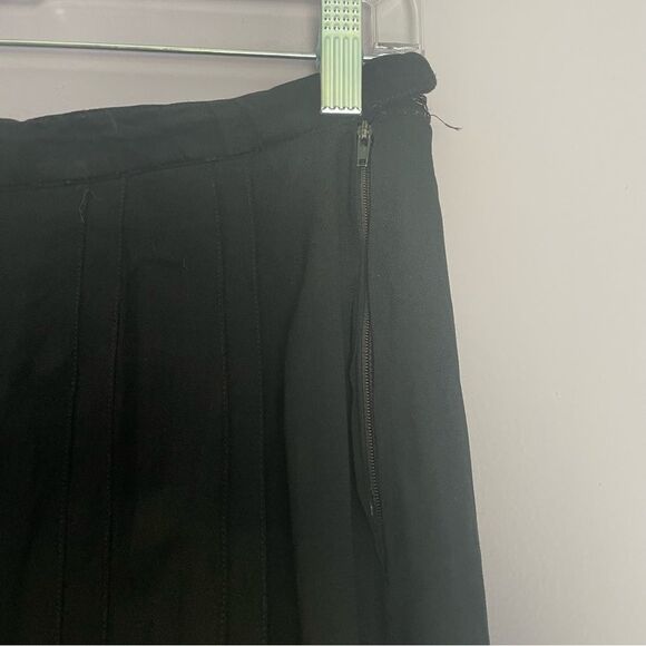 JLS Boutique Vintage Pleated Midi Skirt in Black Jean Louis Scherrer Paris Med - Picture 3 of 6